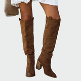Claire - Knee-High Orthopaedic Faux Leather Boots