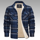 Patrick - Striped Fleece Trucker Jacket