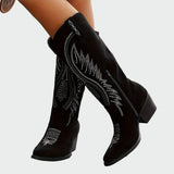 Brianna - Elegant Embroidered Western Boots