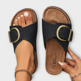 Margarida - Women's Cork Sandals with Buckle Design