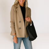 Priya - Elegant Knit Sleeve Coat