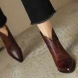 Chloe - Luxury Low-Heel Ankle Boots