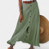 Long Semi-Sheer Skirt with Slit