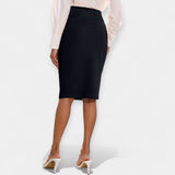 High-Waist Midi Skirt
