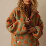 Chelsea - Floral Sherpa Pullover