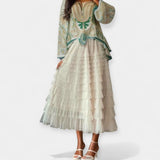 Elegant Skirt with Tulle Detail