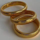 Aria - Ribbed Bangle