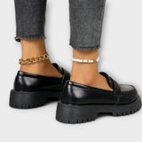 Eliza - Orthopaedic Loafers with Satin Heels