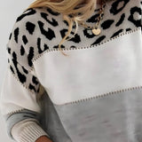 Paige - Casual Leopard Print Sweater