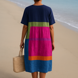 Aurora - Vibrant Colour Block Dress