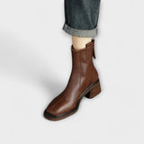 Lara - Women's Rubber and Faux Leather Boots