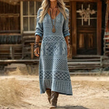 Billie - Vintage-Inspired Long Sleeve Casual Dress