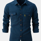 Darcy - Denim-Blend Button Shirt