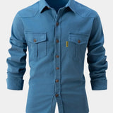 Darcy - Denim-Blend Button Shirt