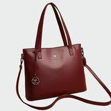 Jessica - Burgundy Tote Bag