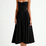 Kelsey - Structured Corset Midi Dress