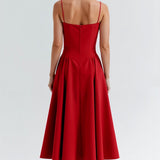 Kelsey - Structured Corset Midi Dress