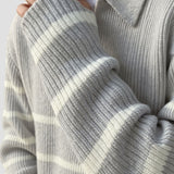 Declan - Striped Half-Zip Jumper