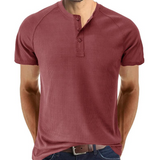 Hamish - Button-Placket Henley Shirt