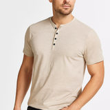 Blake - Button-Collar Henley Shirt