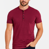 Blake - Button-Collar Henley Shirt
