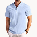 Kai - Short-Placket Button Henley Shirt