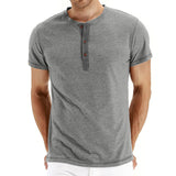 Elijah - Soft-Knit Collar Henley T-Shirt