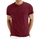 Elijah - Soft-Knit Collar Henley T-Shirt