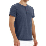 Elijah - Soft-Knit Collar Henley T-Shirt