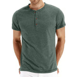 Elijah - Soft-Knit Collar Henley T-Shirt