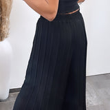 Imogen - Black Pleated Pants