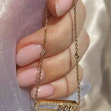 Olivia - Floating Stone Necklace