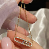 Olivia - Floating Stone Necklace