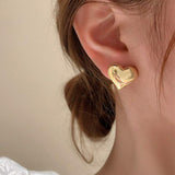 Scarlett - Heart Hoop Earrings