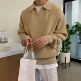 Riley - Mixed-Knit Jumper