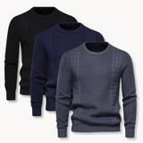 Dylan - Patchwork Knit Jumper