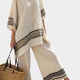 Noémia - Elegant Linen and Bamboo Set