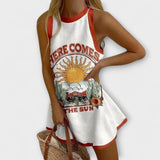 Camila - Short Printed Sun Dress