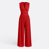 Aria - Sleeveless Wide-Leg Jumpsuit