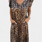 Isela | Leopard Print Jumpsuit