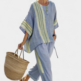 Lorena - Boho Linen and Bamboo Set
