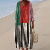 Paige - Striped Patchwork Dress