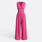 Aria - Sleeveless Wide-Leg Jumpsuit