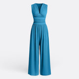 Aria - Sleeveless Wide-Leg Jumpsuit