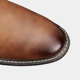 Jasper - Faux Leather Chelsea Ankle Boots