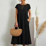 Celine - Midi Dress with Pockets