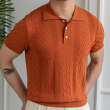 Joshua - Textured Jacquard-Blend Polo
