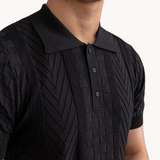 Joshua - Textured Jacquard-Blend Polo