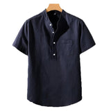 Ryan - High-Collar Polyester-Blend Shirt
