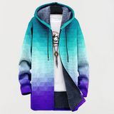 Blair - Hexagonal Gradient Print Coat